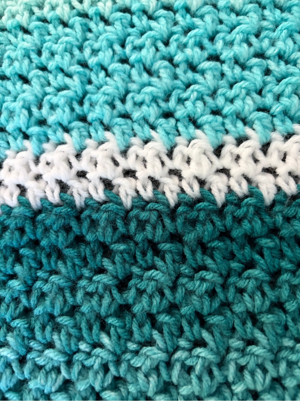 Hand Crocheted Rectangular Prayer Shawl - Picture 3 of 5
